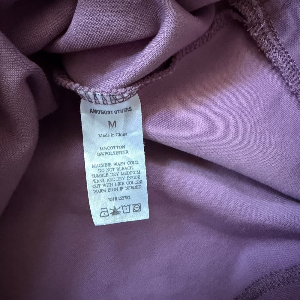 Amongst Others Men's Boxy Fit Shirt Purple M Oversized - Picture 4 of 6
